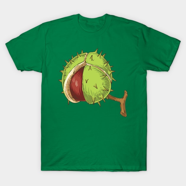 Horse Chestnut T-Shirt by deepfuze